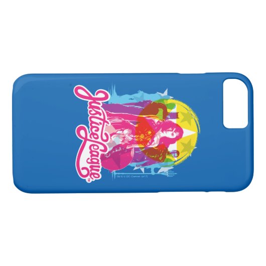 Justizielle Liga | Retro Group & Logo Pop Art Case-Mate iPhone Hülle (Rückseite (Horizontal))