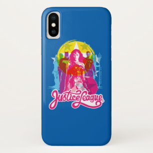 Justizielle Liga Retro Group & Logo Pop Art iPhone X Hülle