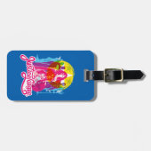 Justizielle Liga | Retro Group & Logo Pop Art Gepäckanhänger (Vorderseite horizontal)