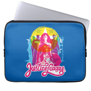 Justizielle Liga   Retro Group & Logo Pop Art Laptopschutzhülle