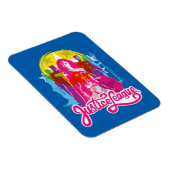 Justizielle Liga | Retro Group & Logo Pop Art Magnet (Rechte Seite)