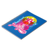 Justizielle Liga | Retro Group & Logo Pop Art Notizblock (Linke Seite)