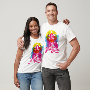 Justizielle Liga   Retro Group & Logo Pop Art T-Shirt