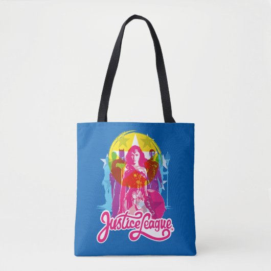 Justizielle Liga | Retro Group & Logo Pop Art Tasche (Vorderseite)