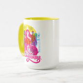 Justizielle Liga | Retro Group & Logo Pop Art Tasse (Vorderseite Links)