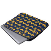 Justizielle Liga | Stylisierte Teamsymbole Lineup Laptopschutzhülle (Vorne Knopf)