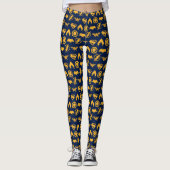Justizielle Liga | Stylisierte Teamsymbole Lineup Leggings (Vorderseite)