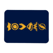 Justizielle Liga | Stylisierte Teamsymbole Lineup Magnet (Horizontal)