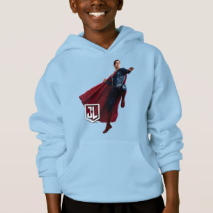 Justizielle Liga Superman auf Schlachtfeld Hoodie