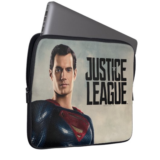Justizielle Liga | Superman auf Schlachtfeld Laptopschutzhülle (Vorne Rechts)