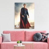 Justizielle Liga | Superman auf Schlachtfeld Leinwanddruck (Insitu (Wohnzimmer))