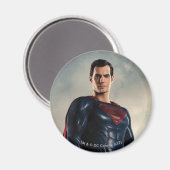 Justizielle Liga | Superman auf Schlachtfeld Magnet (Vorderseite/Rückseite)