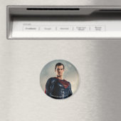 Justizielle Liga | Superman auf Schlachtfeld Magnet (In Situ (Geschirrspüler))