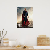 Justizielle Liga | Superman auf Schlachtfeld Poster (Küche)