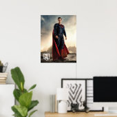 Justizielle Liga | Superman auf Schlachtfeld Poster (Heimbüro)