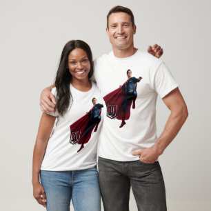 Justizielle Liga   Superman auf Schlachtfeld T-Shirt