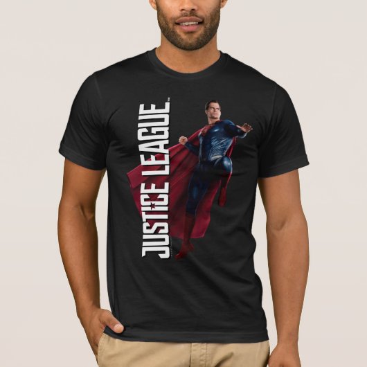 Justizielle Liga | Superman auf Schlachtfeld T-Shirt (Vorderseite)