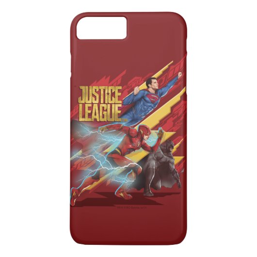 Justizielle Liga | Superman, Flash & Batman Abzeic Case-Mate iPhone Hülle (Rückseite)