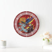 Justizielle Liga | Superman, Flash & Batman Abzeic Große Wanduhr (Zuhause)