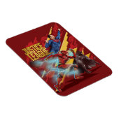 Justizielle Liga | Superman, Flash & Batman Abzeic Magnet (Rechte Seite)