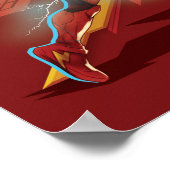 Justizielle Liga | Superman, Flash & Batman Abzeic Poster (Ecke)