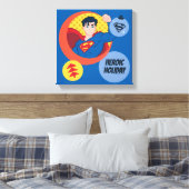 Justizielle Liga Superman Holiday Bauble Leinwanddruck (Insitu (Schlafzimmer))