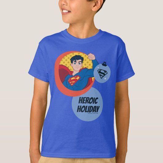 Justizielle Liga Superman Holiday Bauble T-Shirt (Vorderseite)
