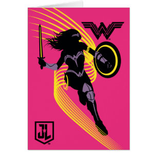 Justizielle Liga Symbol "Wonder Woman Silhouette