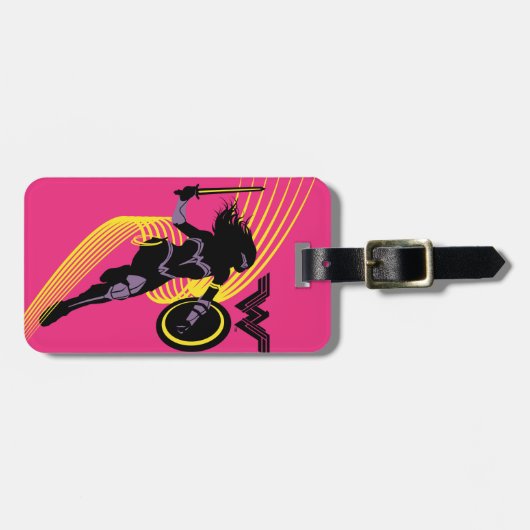 Justizielle Liga | Symbol "Wonder Woman Silhouette Gepäckanhänger (Vorderseite horizontal)
