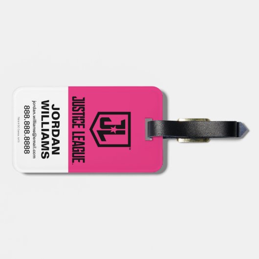 Justizielle Liga | Symbol "Wonder Woman Silhouette Gepäckanhänger (Rückseite horizontal)