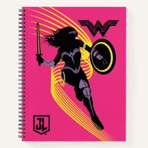 Justizielle Liga   Symbol "Wonder Woman Silhouette Notizbuch