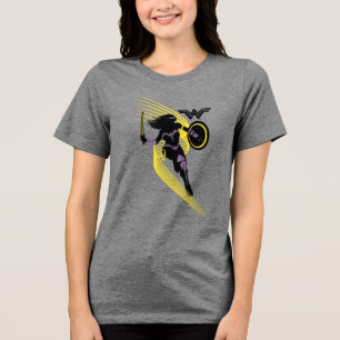 Justizielle Liga   Symbol "Wonder Woman Silhouette Tri-Blend Shirt