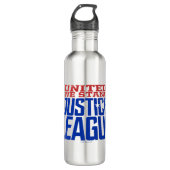 Justizielle Liga | United We Stand Graphic Edelstahlflasche (Vorderseite)