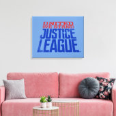 Justizielle Liga | United We Stand Graphic Leinwanddruck (Insitu (Wohnzimmer))