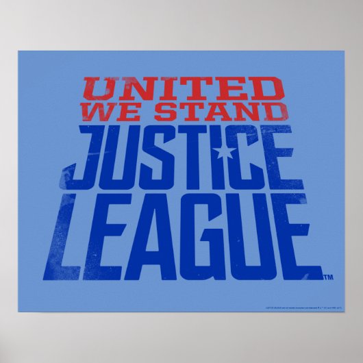 Justizielle Liga | United We Stand Graphic Poster (Vorne)