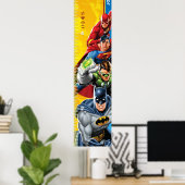 Justizielle Liga | Wachstumstabelle Poster (Heimbüro)