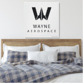 Justizielle Liga | Wayne Aerospace Logo Leinwanddruck (Insitu (Schlafzimmer))
