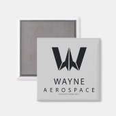 Justizielle Liga | Wayne Aerospace Logo Magnet (Vorderseite/Rückseite)