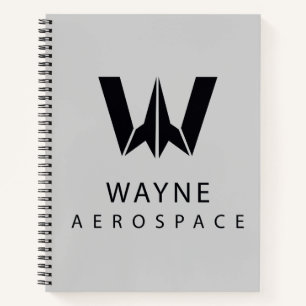Justizielle Liga   Wayne Aerospace Logo Notizbuch