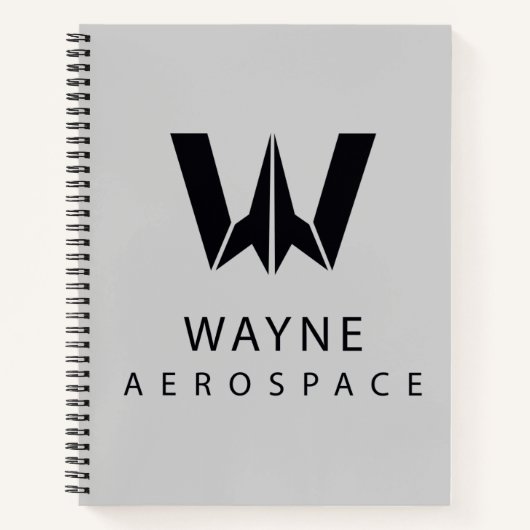 Justizielle Liga | Wayne Aerospace Logo Notizbuch (Vorderseite)