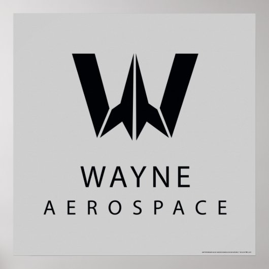 Justizielle Liga | Wayne Aerospace Logo Poster (Vorne)
