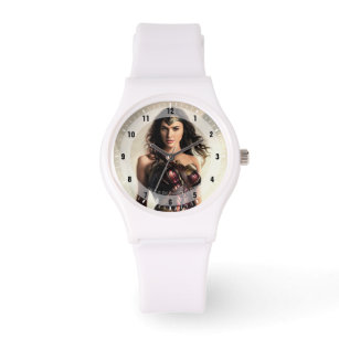 Justizielle Liga   Wonder Woman auf dem Schlachtfe Armbanduhr