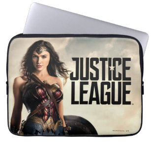 Justizielle Liga   Wonder Woman auf dem Schlachtfe Laptopschutzhülle
