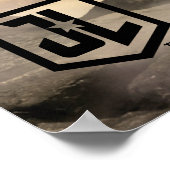 Justizielle Liga | Wonder Woman auf dem Schlachtfe Poster (Ecke)