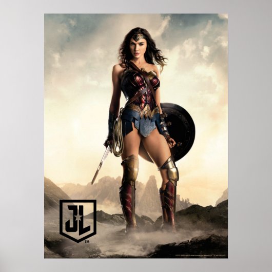 Justizielle Liga | Wonder Woman auf dem Schlachtfe Poster (Vorne)
