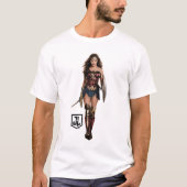 Justizielle Liga | Wonder Woman auf dem Schlachtfe T-Shirt (Vorderseite)
