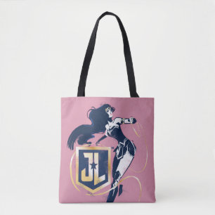 Justizielle Liga   Wonder Woman & JL Icon Pop Art Tasche