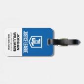 Justizielle Liga | Wonder Woman JL Logo Pop Art Gepäckanhänger (Rückseite horizontal)