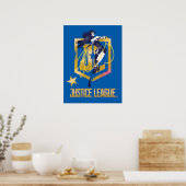 Justizielle Liga | Wonder Woman JL Logo Pop Art Poster (Küche)