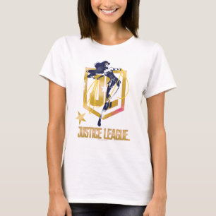 Justizielle Liga   Wonder Woman JL Logo Pop Art T-Shirt